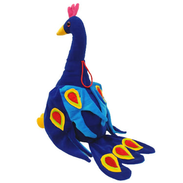 PlushParadise | Diversión de juego suave y mullida - Tierno peluche de pavo real para niños